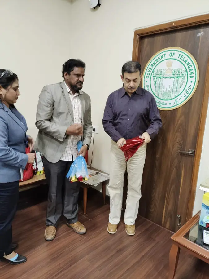 Meeting with Telangana government officials