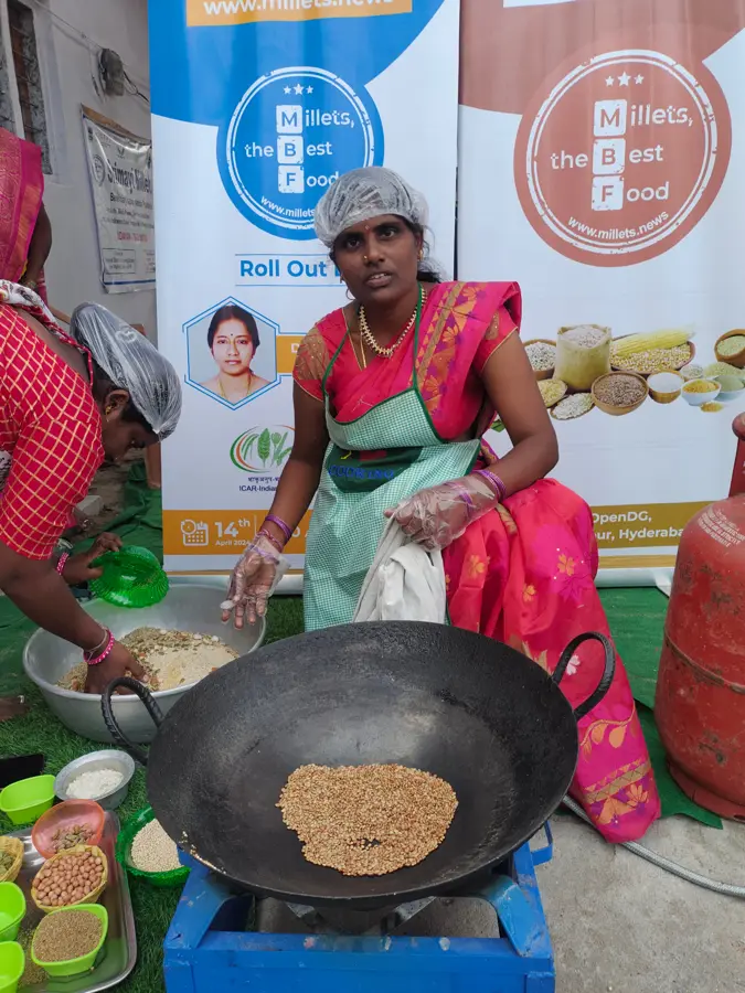 Millet Mothers live cooking demonstration