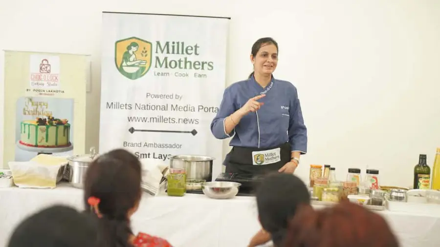 Chef-led Millet Mothers cooking demonstration